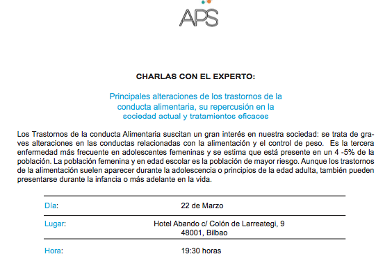 APS - Charla con el experto